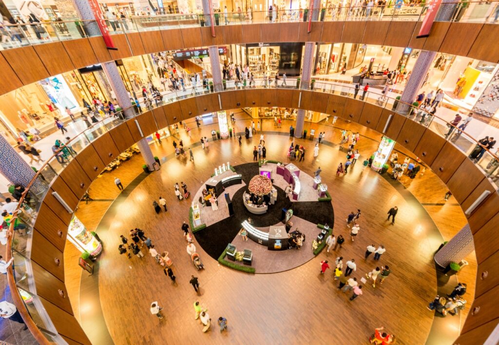 A Popular Shopping Mall in Dubai